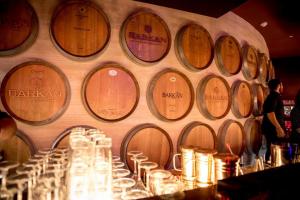 Bar decorated with barrel wall